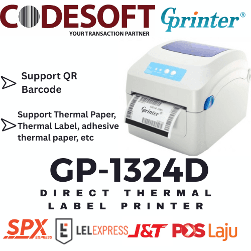 Gprinter GP-1324D Direct Thermal Label Printer